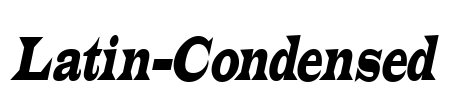 Latin-Condensed Font Image