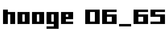 hooge 06_65 Font Image