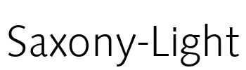 Saxony-Light Font Image
