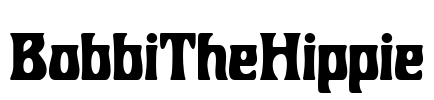 BobbiTheHippie Font Image