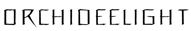 OrchideeLight Font Image