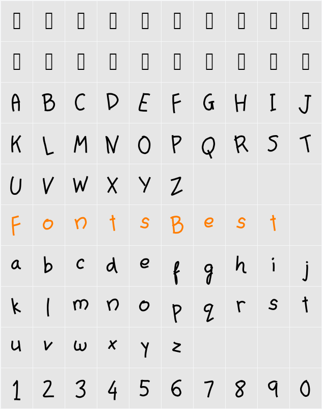 Make My Day Character Map