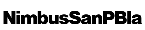 NimbusSanPBla Font Image