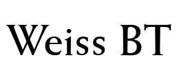 Weiss BT Font Image