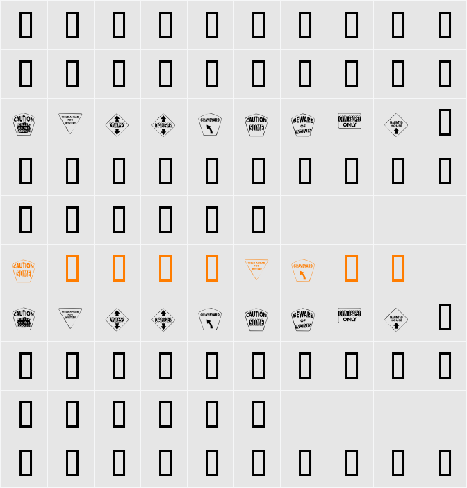 KR Halloween Signs Two Character Map