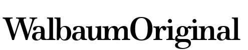 WalbaumOriginal Font Image