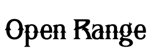 Open Range Font Image