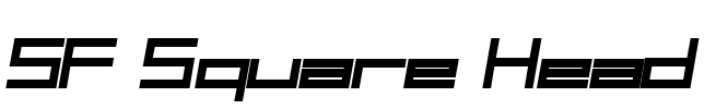 SF Square Head Font Image