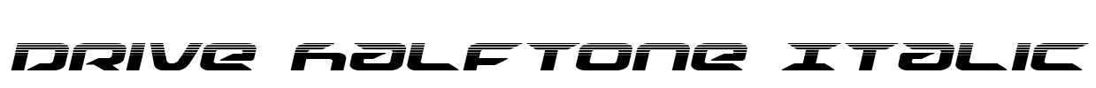 Drive Halftone Italic