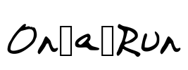 On_a_Run Font Image
