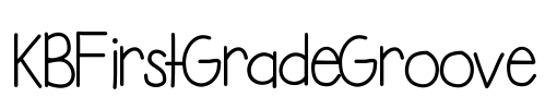 KBFirstGradeGroove Font Image