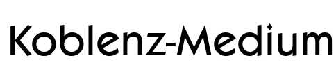 Koblenz-Medium Font Image