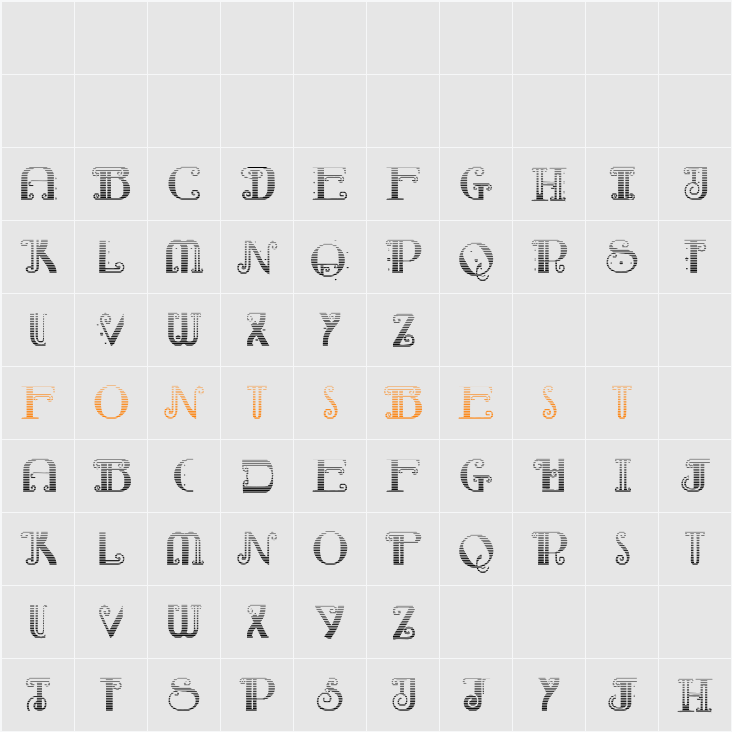 Rebimboca Gradient Character Map