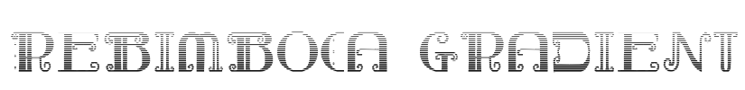 Rebimboca Gradient Font Image