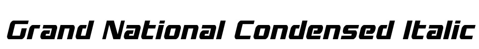Grand National Condensed Italic
