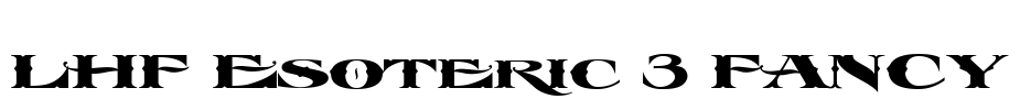 LHF Esoteric 3 FANCY Font Image