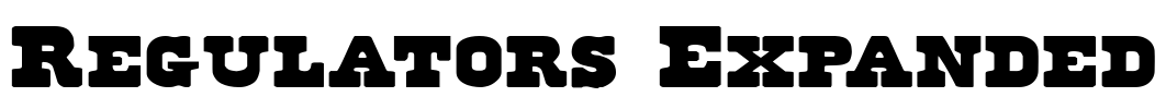 Regulators Expanded Font Image