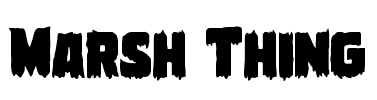 Marsh Thing Font Image