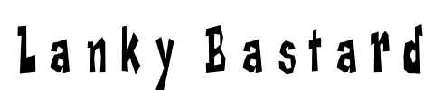Lanky Bastard Font Image