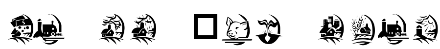 KR On The Farm Font Image
