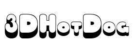 3-DHotDog Font Image