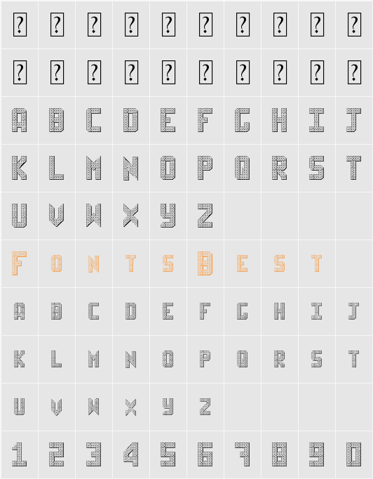 Sheff Character Map