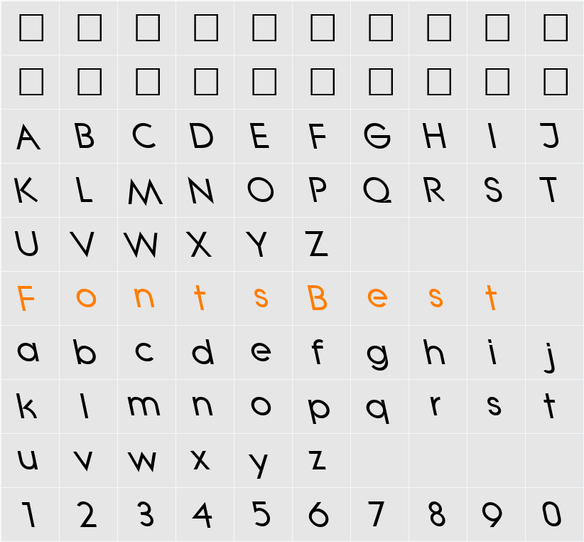 LitheLefty Character Map