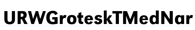 URWGroteskTMedNar Font Image