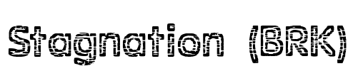 Stagnation (BRK) Font Image