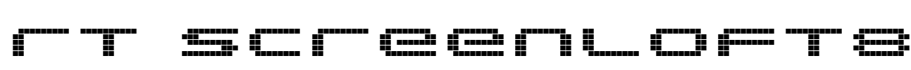 rt screenloft8 Font Image