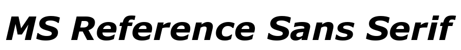 MS Reference Sans Serif