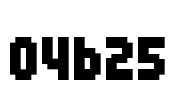 04b25 Font Image