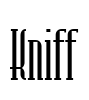 Kniff Font Image