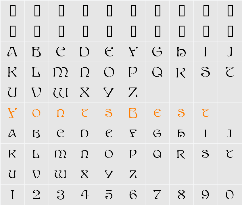 Sprite™ Character Map