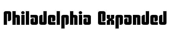 Philadelphia Expanded Font Image