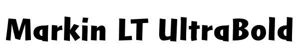 Markin LT UltraBold Font Image