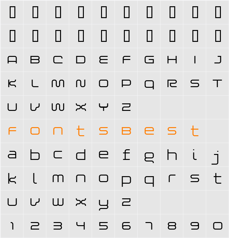 Blessed Character Map