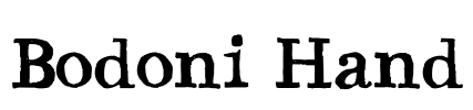 Bodoni Hand