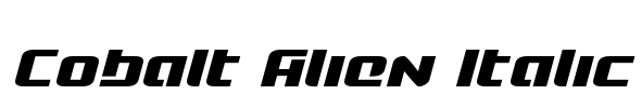 Cobalt Alien Italic