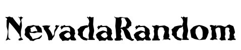NevadaRandom Font Image