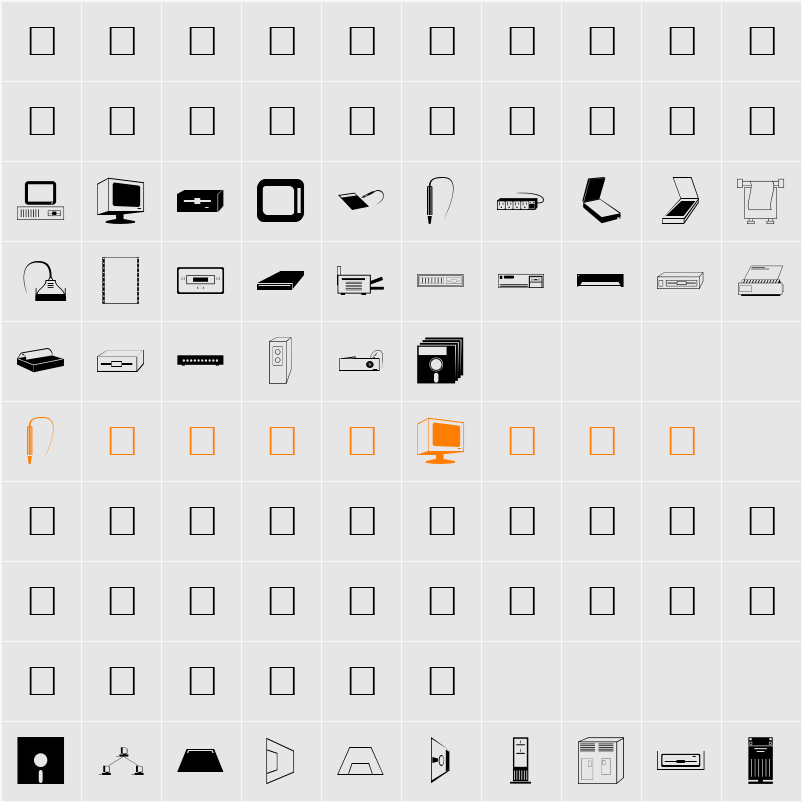 MCS PC Symbol Character Map