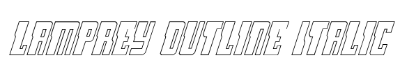 Lamprey Outline Italic