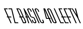 FZ BASIC 40 LEFTY Font Image