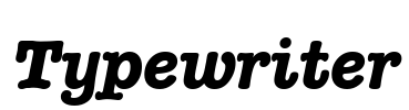 Typewriter Font Image