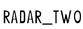 radar_two Font Image