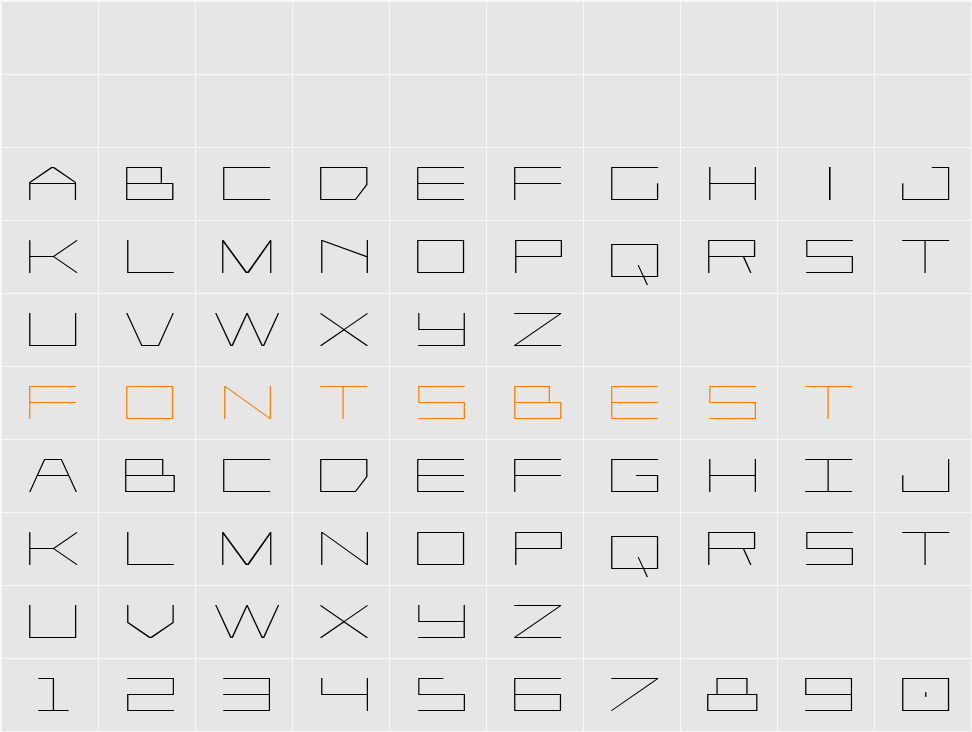 Player 1 Up Expanded Character Map