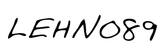 LEHN089 Font Image