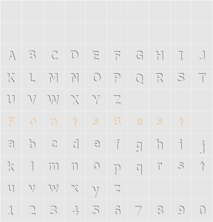Without a Trace Character Map