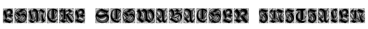 Ehmcke-Schwabacher Initialen Font Image