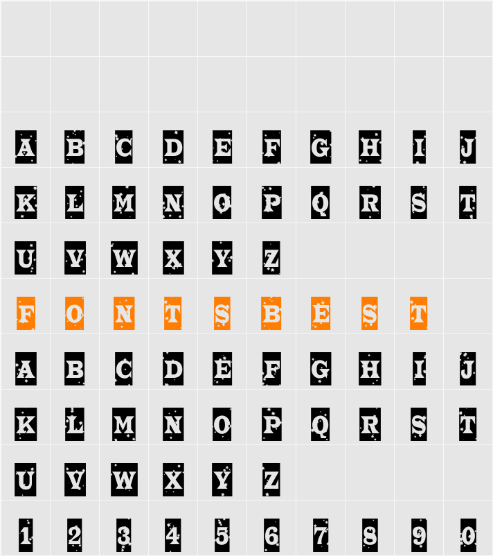 a_TrianglerCmStNt Character Map